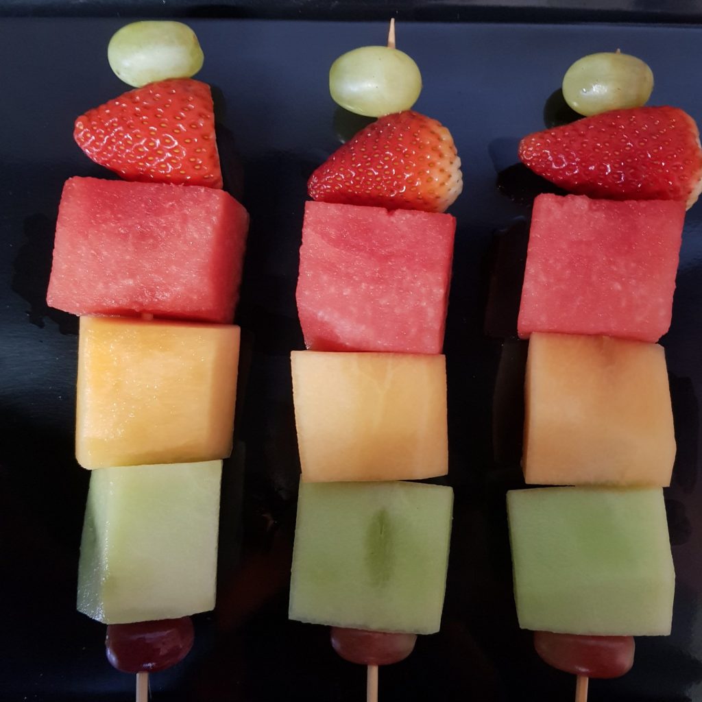 Fruit Skewers (Selection of seasonal fruit) MADE FRESH IN HOUSE - Each or 3 Pack skewer