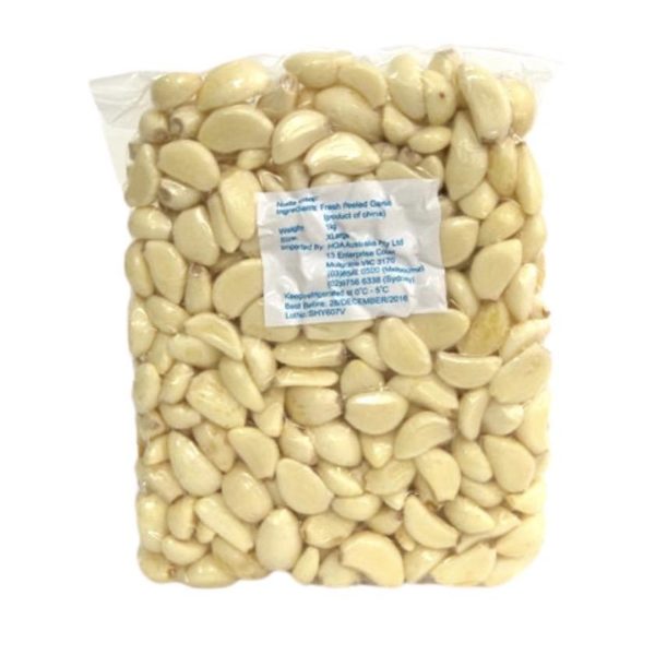 Garlic - Peeled whole cloves - 1kg Packet