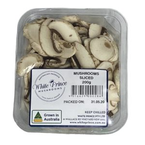 Mushroom Cups "SLICED" - pre packed 200g