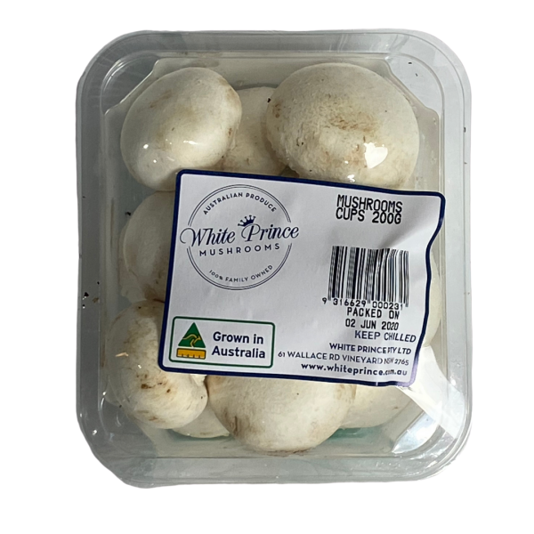 Mushroom Cups - pre packed 200g