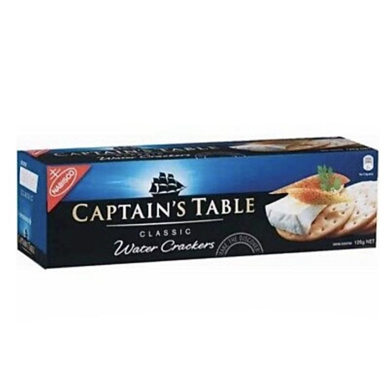 Biviano Direct Biscuits Water Crackers Classic by Captain's Table 125g