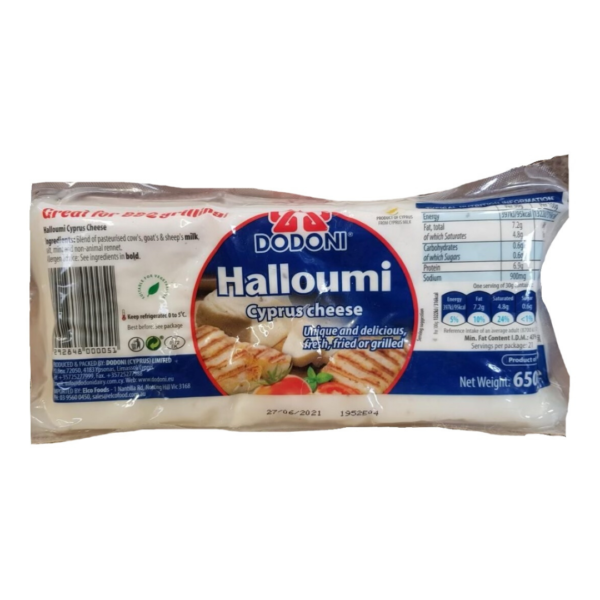 Cheese - Halloumi Cyprus cheese by Dodoni - 650g block packet