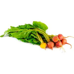Beetroot - Golden - Baby Beets in bunches with tops on (Small)