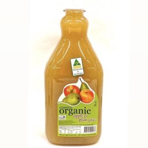 Apple & Pear Juice Organic 100% juice - by Edwards Organic Orchard 2 litre