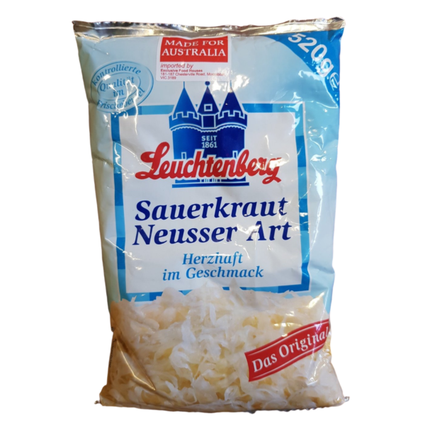 Sauerkraut Plain Original Neusser German, Herzhaft im Geschmack Das Original 520g