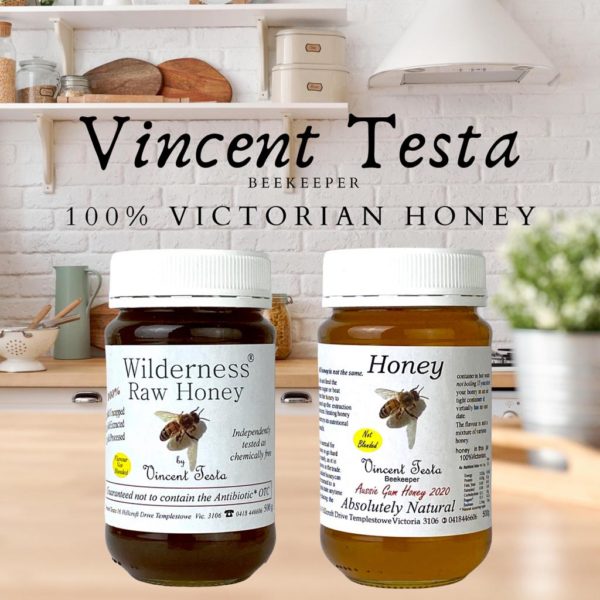Honey - 100% "ABSOLUTELY NATURAL" Honey harvested from Melbourne East   - by Vincent Testa Beekeeper