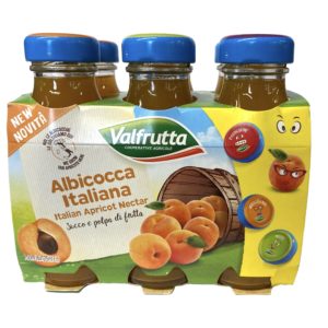 Apricot Nectar Drink - Succo e polpa di albicocca Italiana - By Valfrutta
