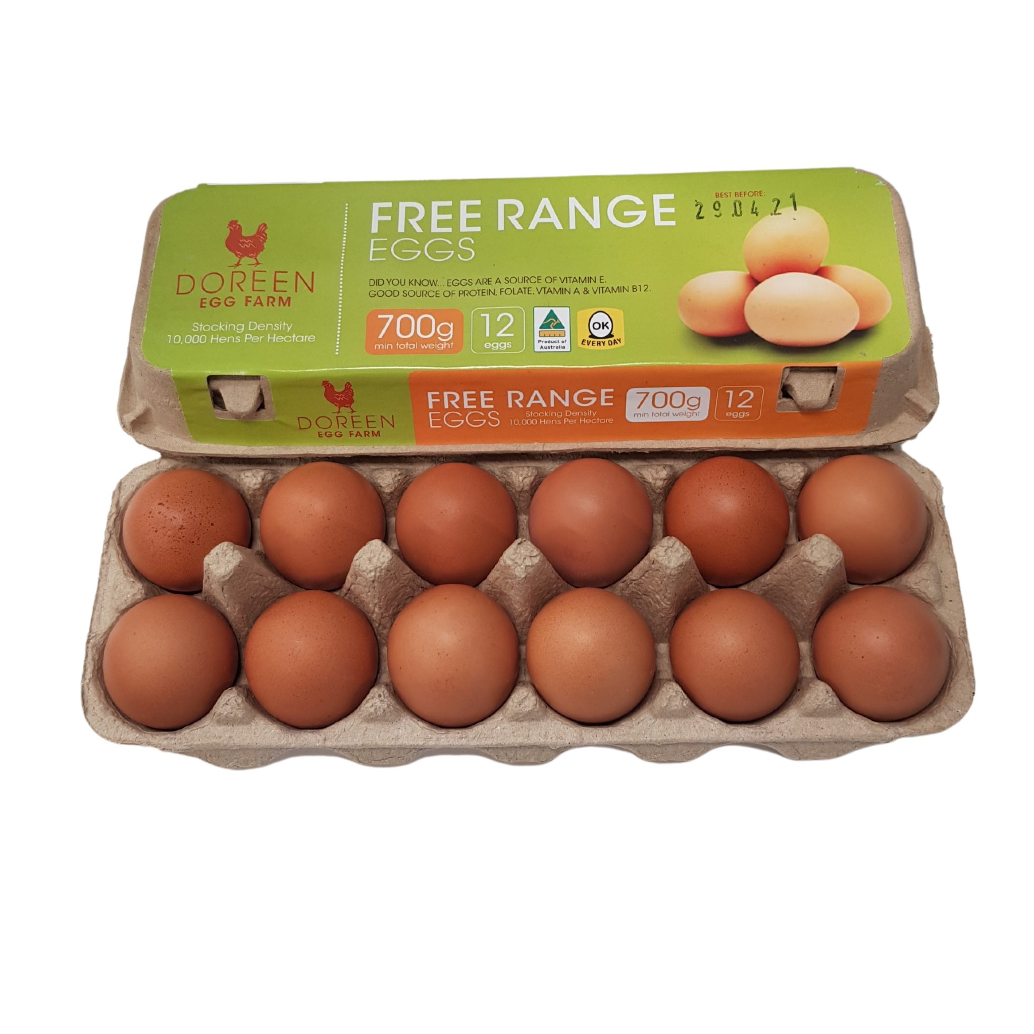 Eggs Free Range 700g "FRESH DAILY" Direct from DOREEN FREE RANGE EGG FARM