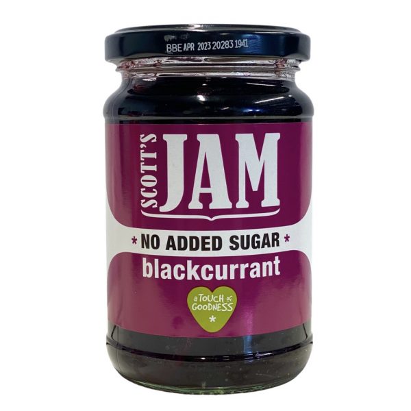 Scott's NO ADDED SUGAR Blackcurrant Jam