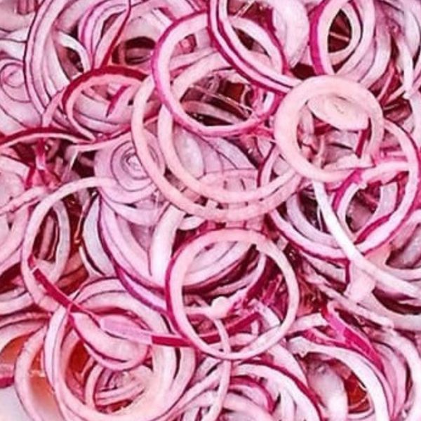red onion sliced 3mm
