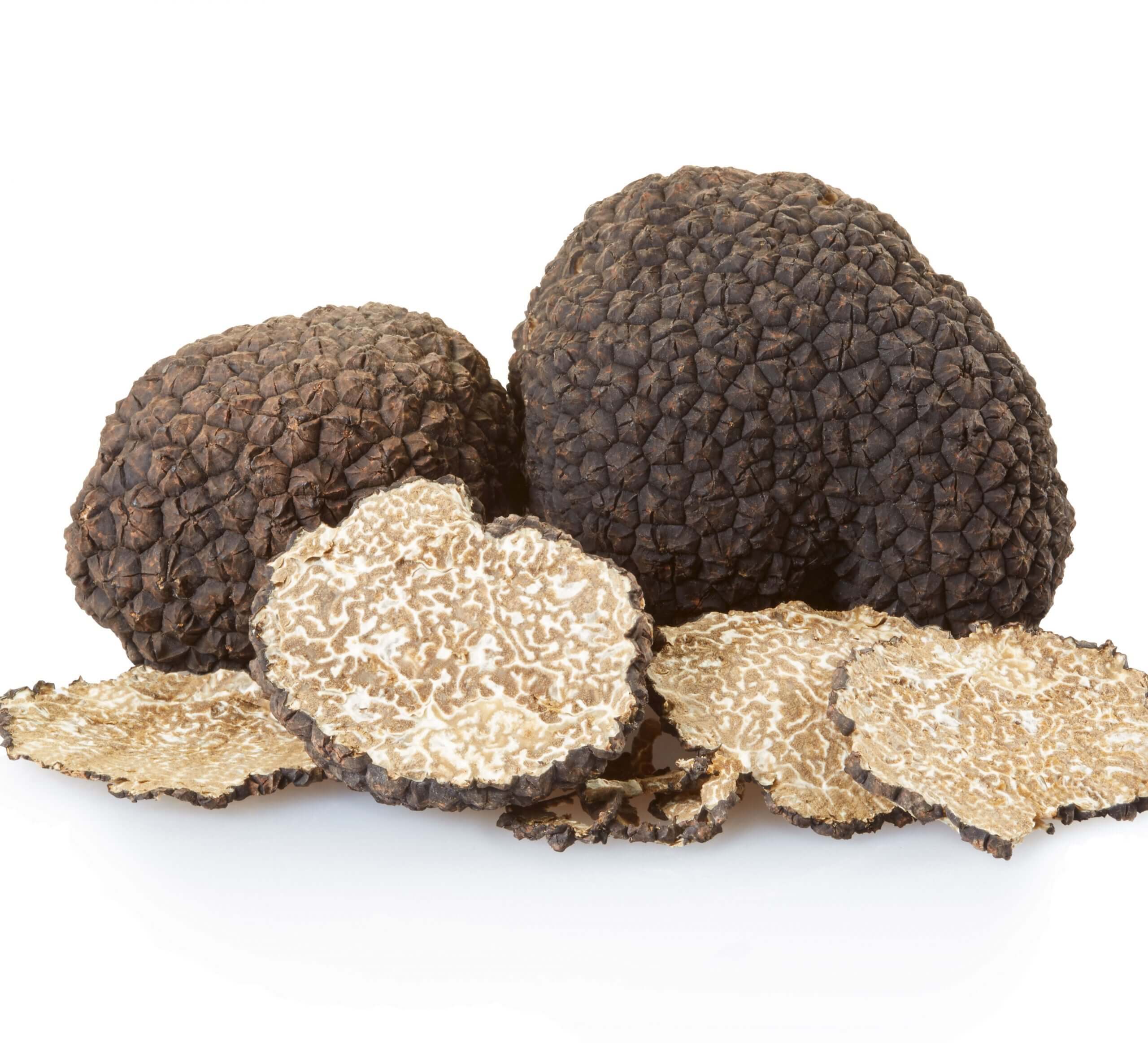 black truffle musshroom with slices