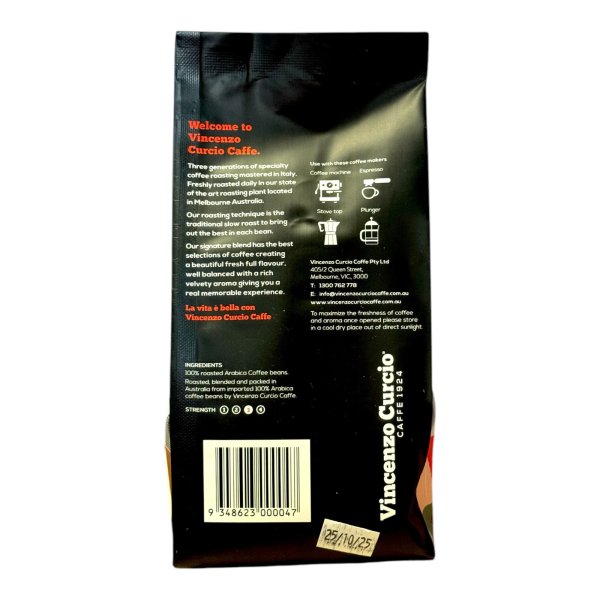 Vincenzo Curcio Signature Ground by Bayside Coffee 250g