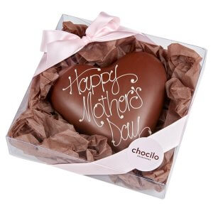 “Happy Mother's Day” Heart in Milk Chocolate Gift Box - 90g